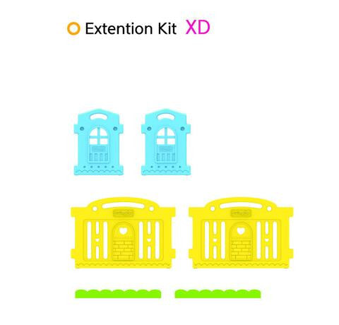 Dwinguler Castle Playpen Extension Kit - Rainbow
