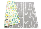 Soft Baby Care Playmat - Sea Petals Grey - Medium